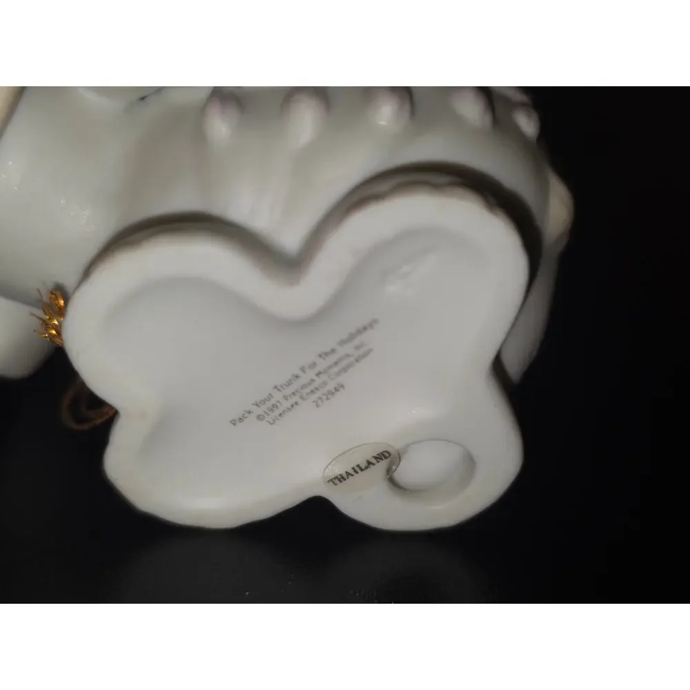 Precious Moments Enesco 272949 Pack Your Trunk For The Holidays 1997 Ornament